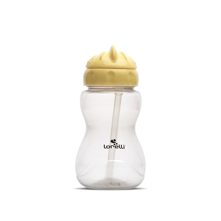 МИНИ СПОРТНА БУТИЛКА YELLOW/GREY със сламка by Baby Care