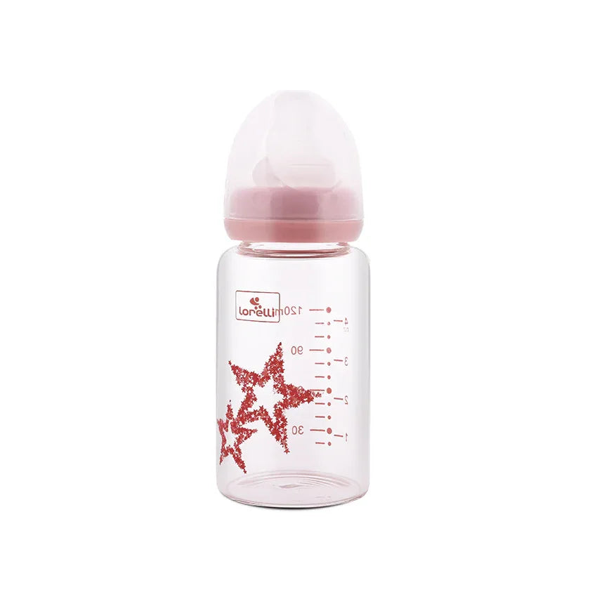 СТЪКЛЕНО ШИШЕ ANTI COLIC 120 МЛ BLUSH PINK by Baby Care