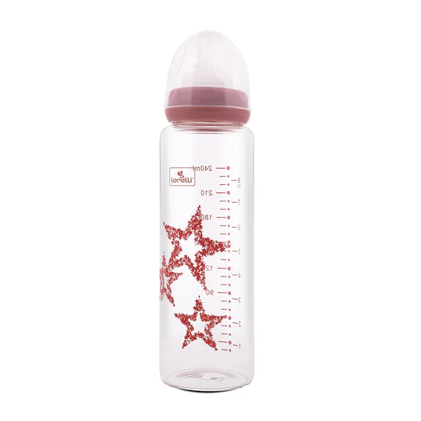 СТЪКЛЕНО ШИШЕ ANTI COLIC 240 МЛ BLUSH PINK by Baby Care
