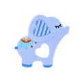 СИЛИКОНОВА ГРИЗАЛКА СЛОНЧЕ LUCKY СИНЯ by Baby Care