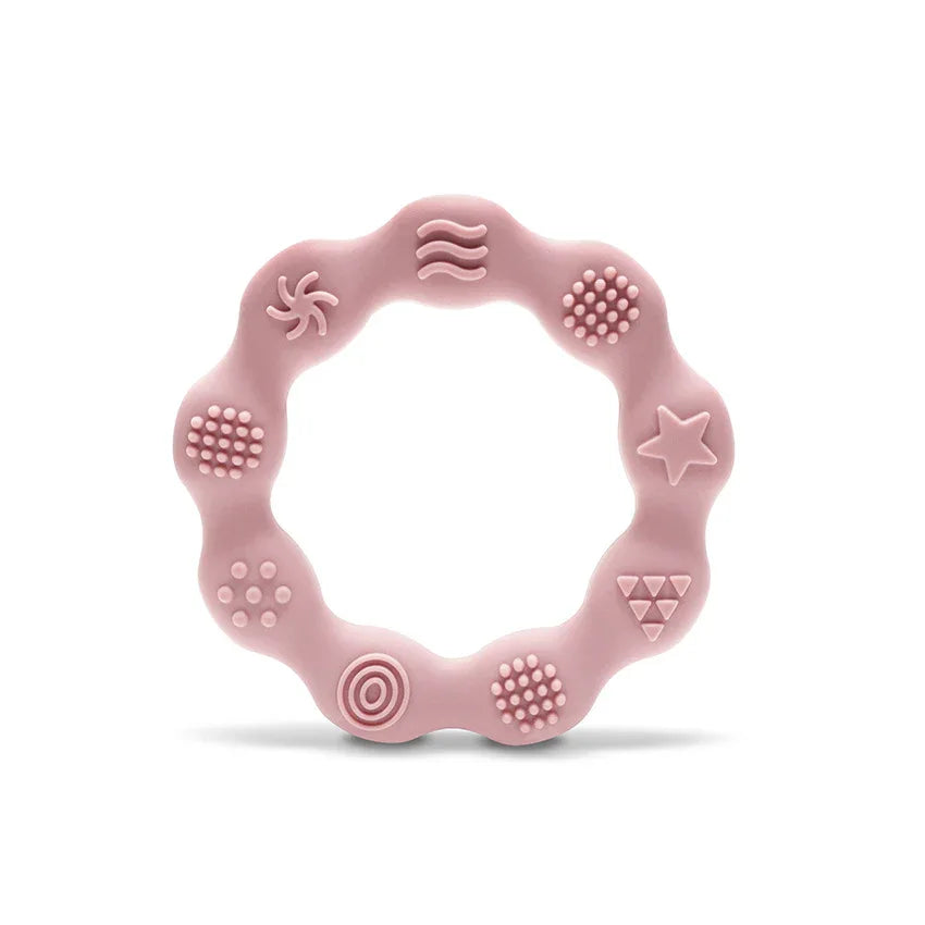 СИЛИКОНОВА ГРИЗАЛКА РИНГ NATURAL DEEP PINK by Lorelli Premium