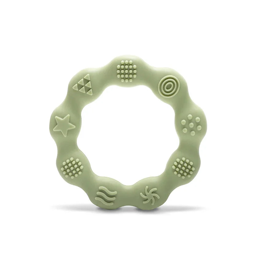 СИЛИКОНОВА ГРИЗАЛКА РИНГ NATURAL FRESH GREEN by Lorelli Premium