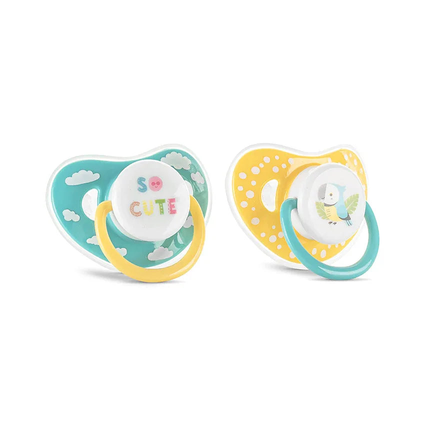 БИБЕРОН ЗАЛЪГАЛКА С КАПАЧЕ 2БР. 6М+ YELLOW/BLUE by Baby Care