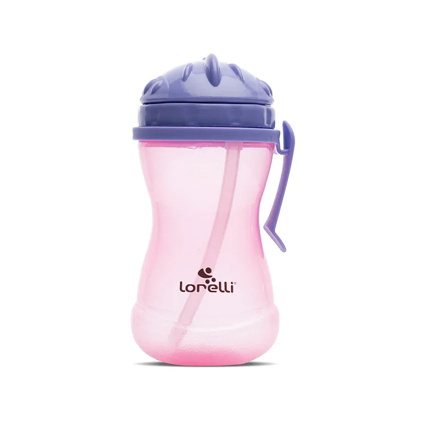 СПОРТНА БУТИЛКА С ДРЪЖКA PURPLE/PINK и сламка by Baby Care