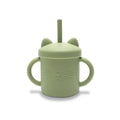 СИЛИКОНОВА ЧАША ДРЪЖКИ+СЛАМКA NATURAL FRESH GREEN by MyFRIEND