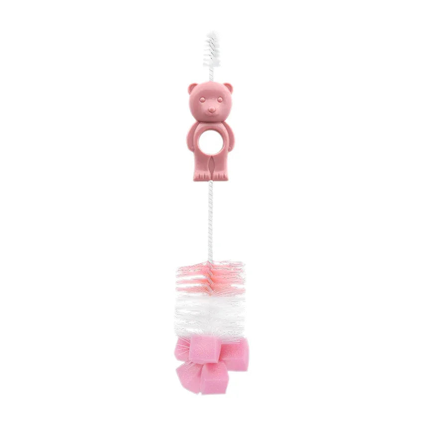 ЧЕТКА ЗА ШИШЕ И БИБЕРОН МЕЧЕ B1898 BLUSH PINK by Baby Care