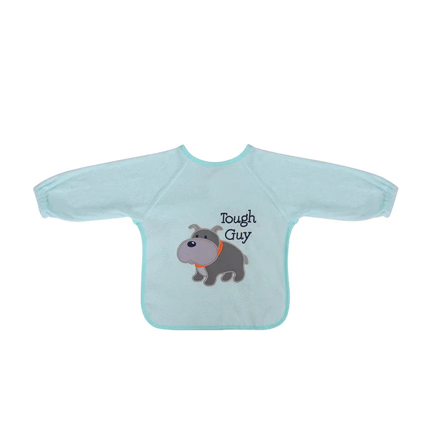ЛИГАВНИК БРОДЕРИЯ С РЪКАВИ BOY by Baby Care