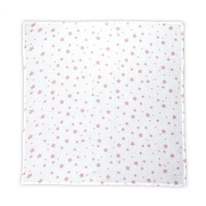 ПАМУЧНА ПЕЛЕНА 80/80 СМ WHITE WITH ROSE STARS by Lorelli Classic