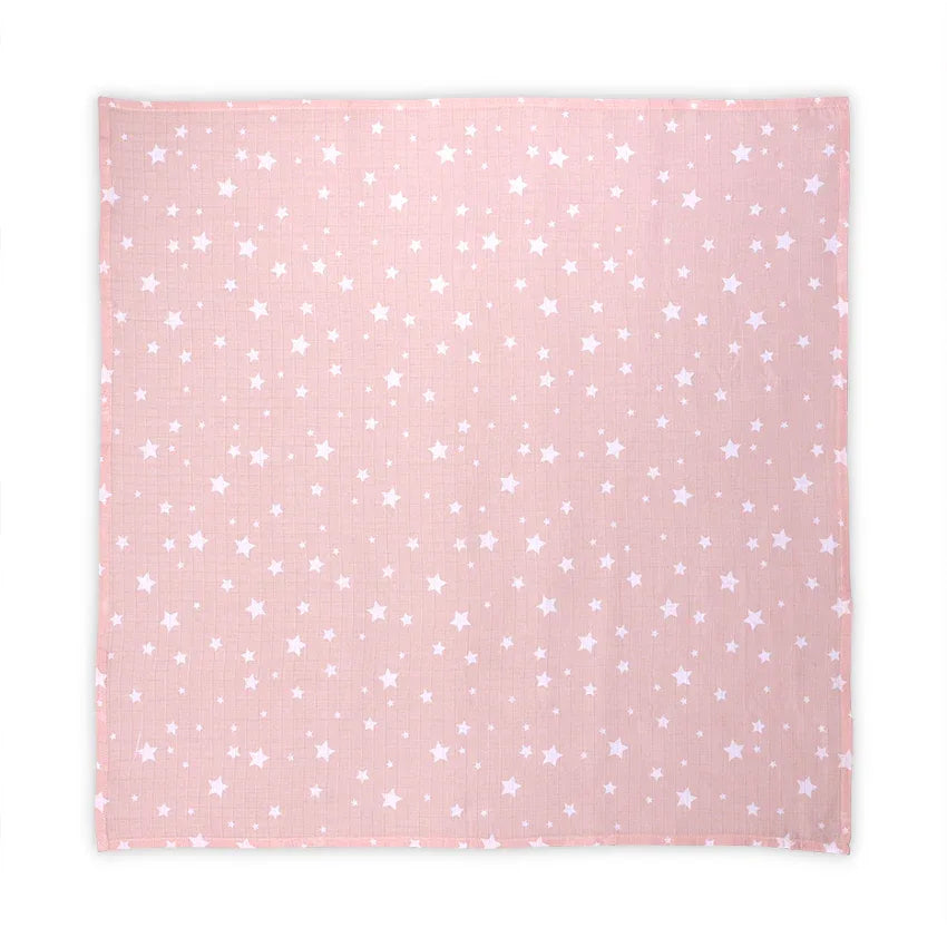 ПАМУЧНА ПЕЛЕНА 80/80 СМ ROSE WITH STARS by Lorelli Classic