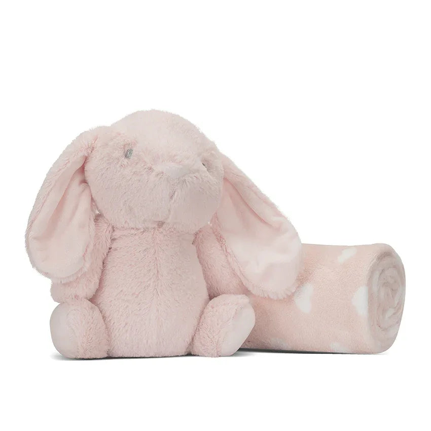 NAPPY ОДЕЯЛО ПРАСКОВЕНО РОЗОВО СЪС ЗАЙЧЕ by Lorelli Classic