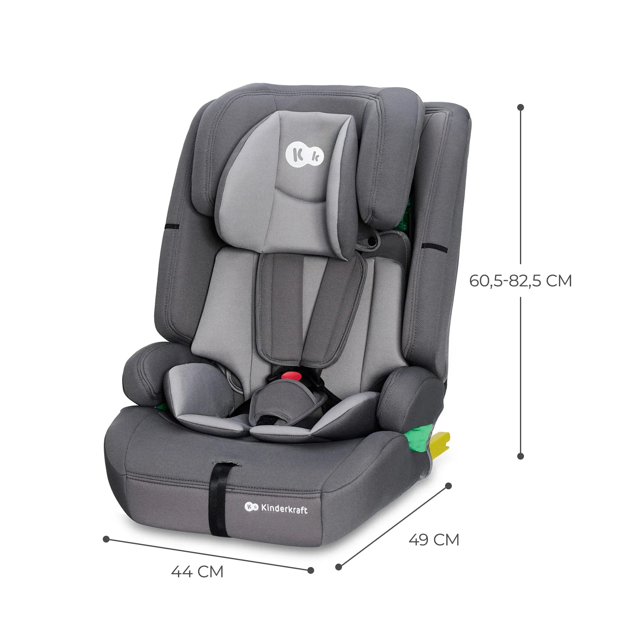 Kinderkraft SAFETY FIX 2 столче за кола GREY by KinderKraft