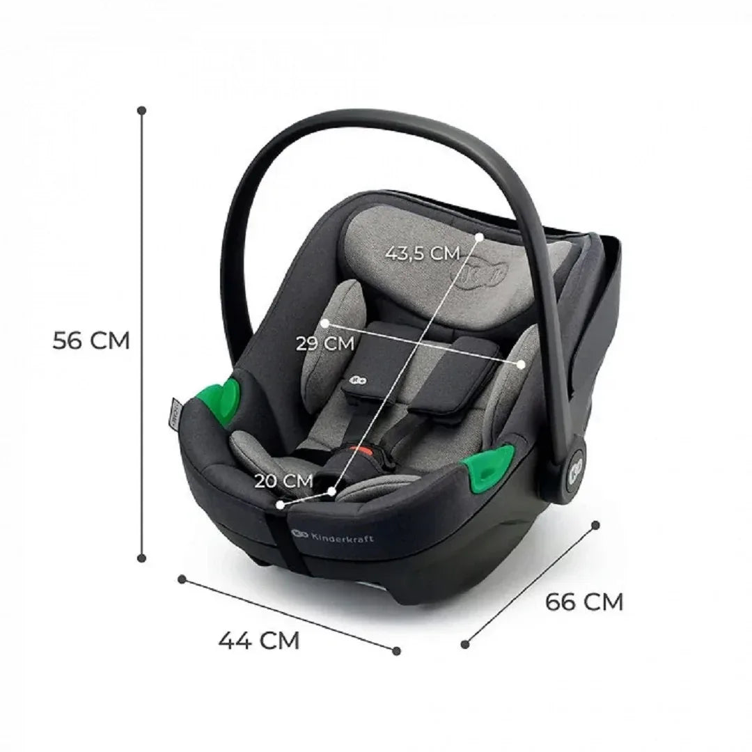 KinderKraft кошче за кола I-Care I-Size Grey by KinderKraft