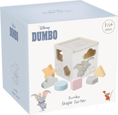 Дървен сортер с цветни форми, Дъмбо by Orange Tree Toys