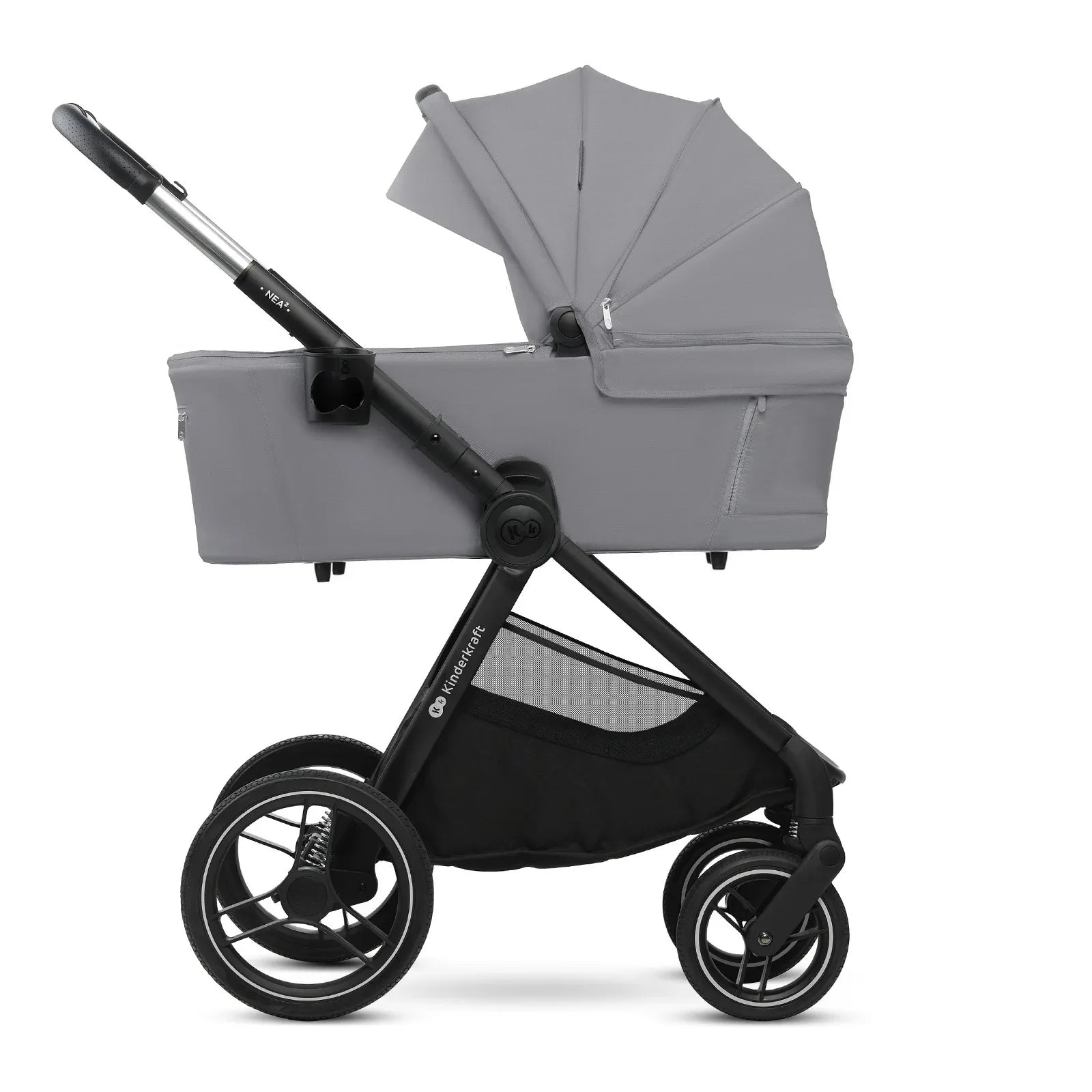 KinderKraft бебешка количка 2в1 NEA 2.0 PLATINIUM GREY by KinderKraft