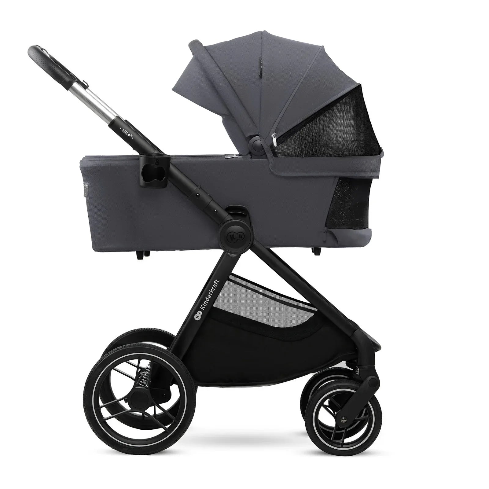 KinderKraft бебешка количка 2в1 NEA 2.0 DEEP GREY by KinderKraft