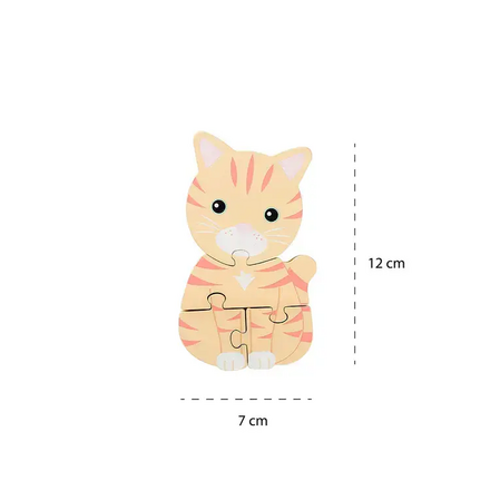 Дървен пъзел, коте by Orange Tree Toys