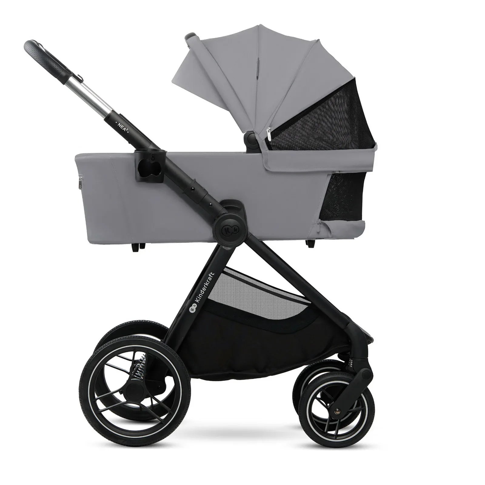 KinderKraft бебешка количка 2в1 NEA 2.0 PLATINIUM GREY by KinderKraft