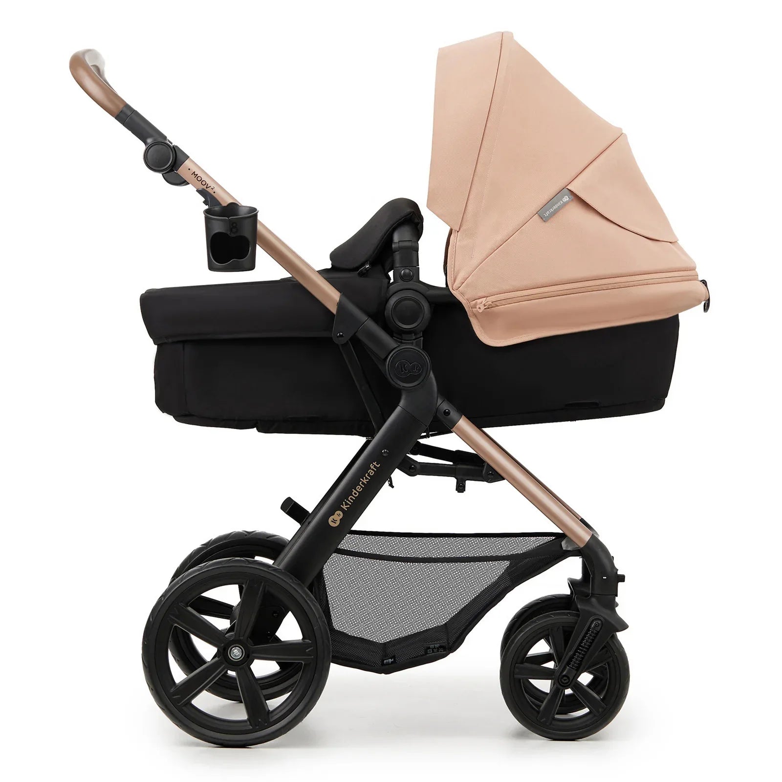 KinderKraft MOOV 2 бебешка количка 3в1 SAND BEIGE by KinderKraft