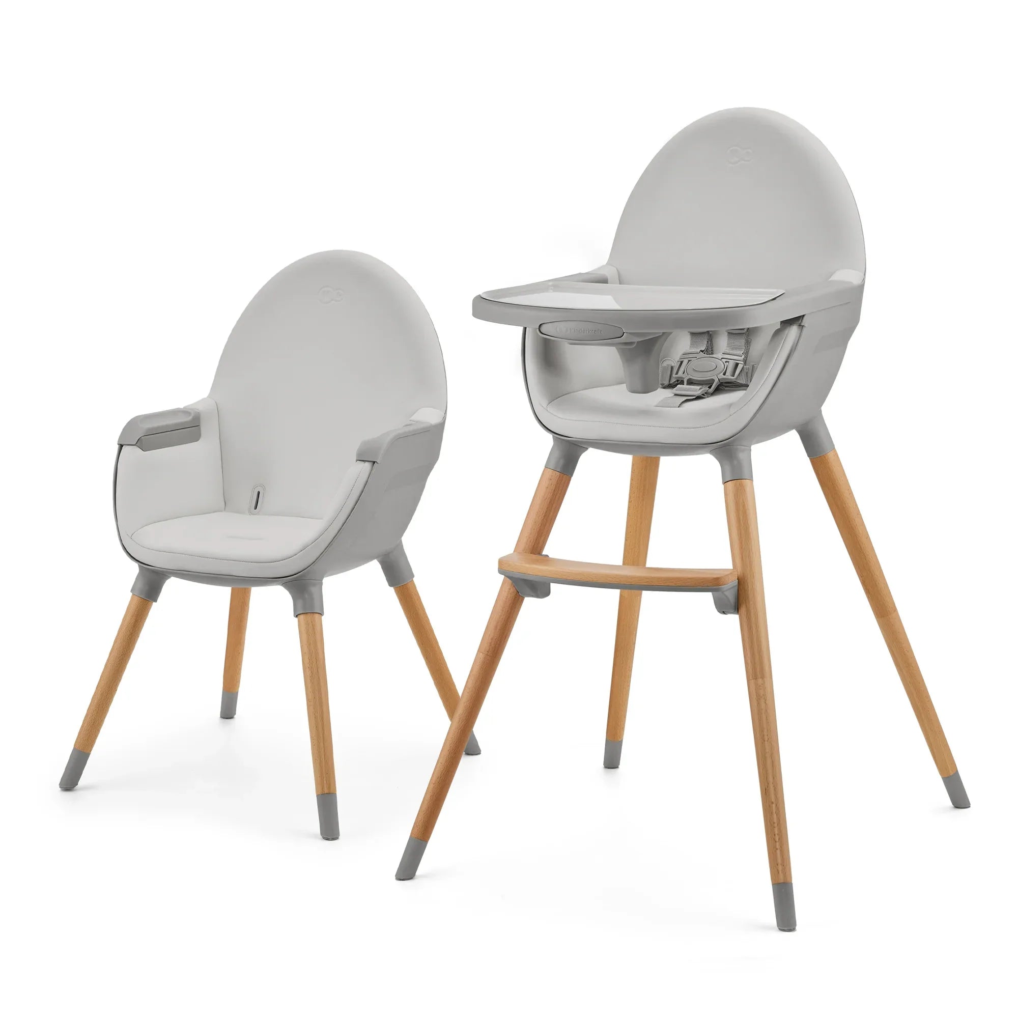 Kinderkraft FINI 2 столче за хранене GREY by KinderKraft