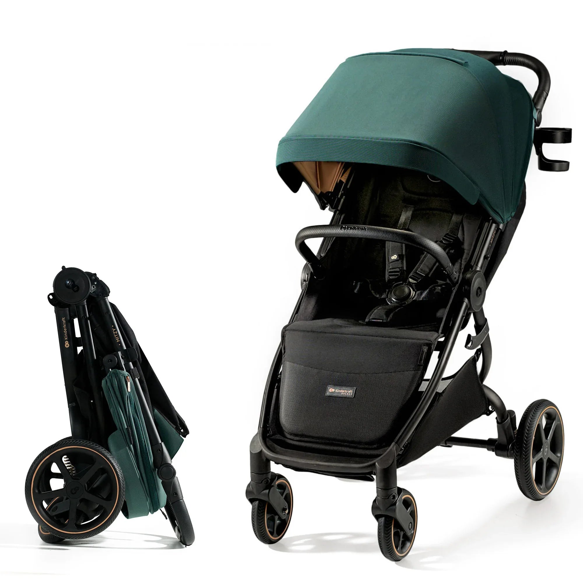 Kinderkraft MITZY бебешка количка JADE GREEN by KinderKraft