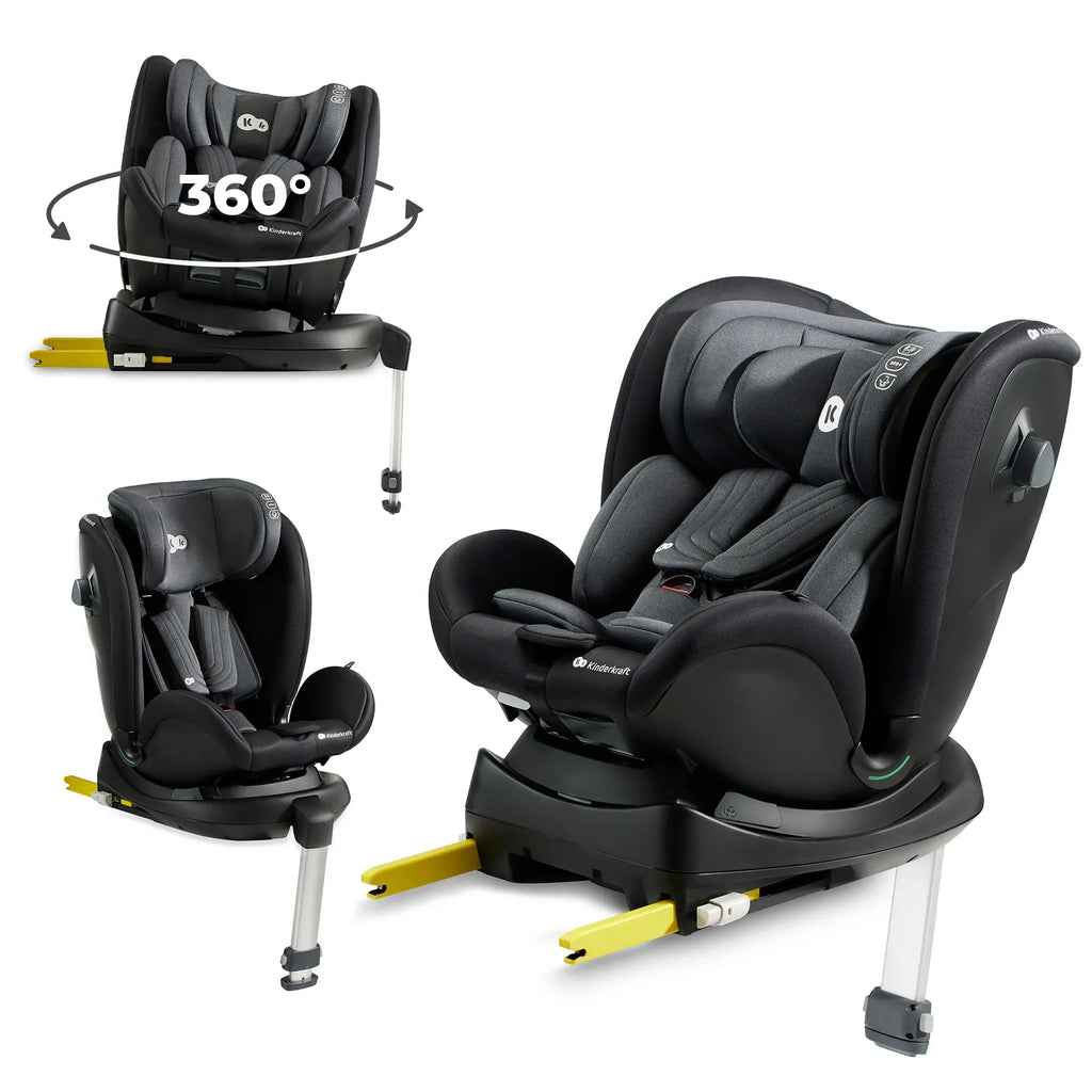 Kinderkraft столче за кола XRIDER i-Size BLACK by KinderKraft
