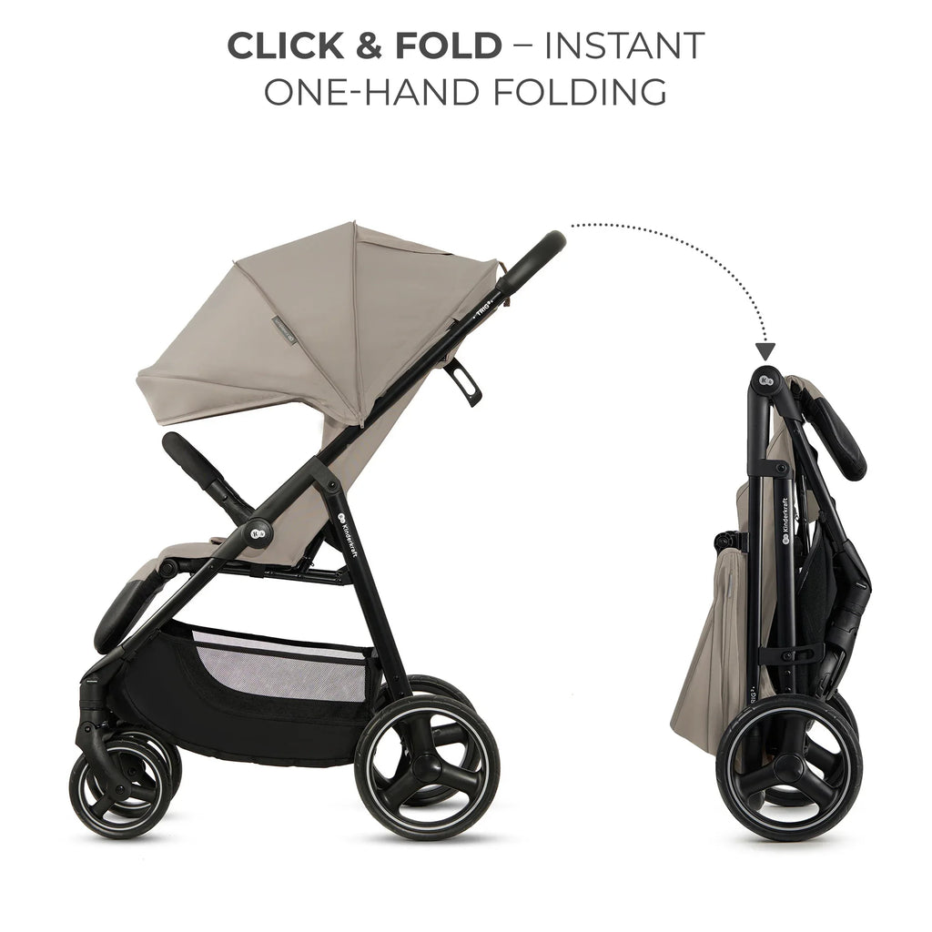 Kinderkraft TRIG 3 бебешка количка STONE BEIGE by KinderKraft