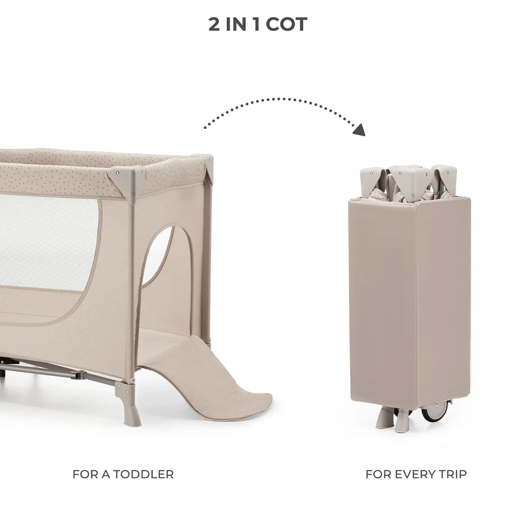 Kinderkraft JOY SIMPLE 2 бебешка кошара BEIGE by KinderKraft