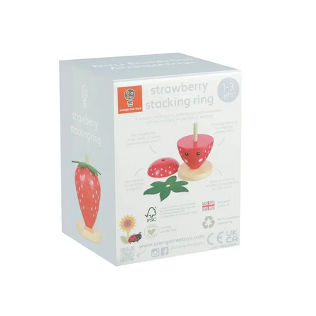 Дървена играчка за подреждане Ягода - Spring Garden by Orange Tree Toys