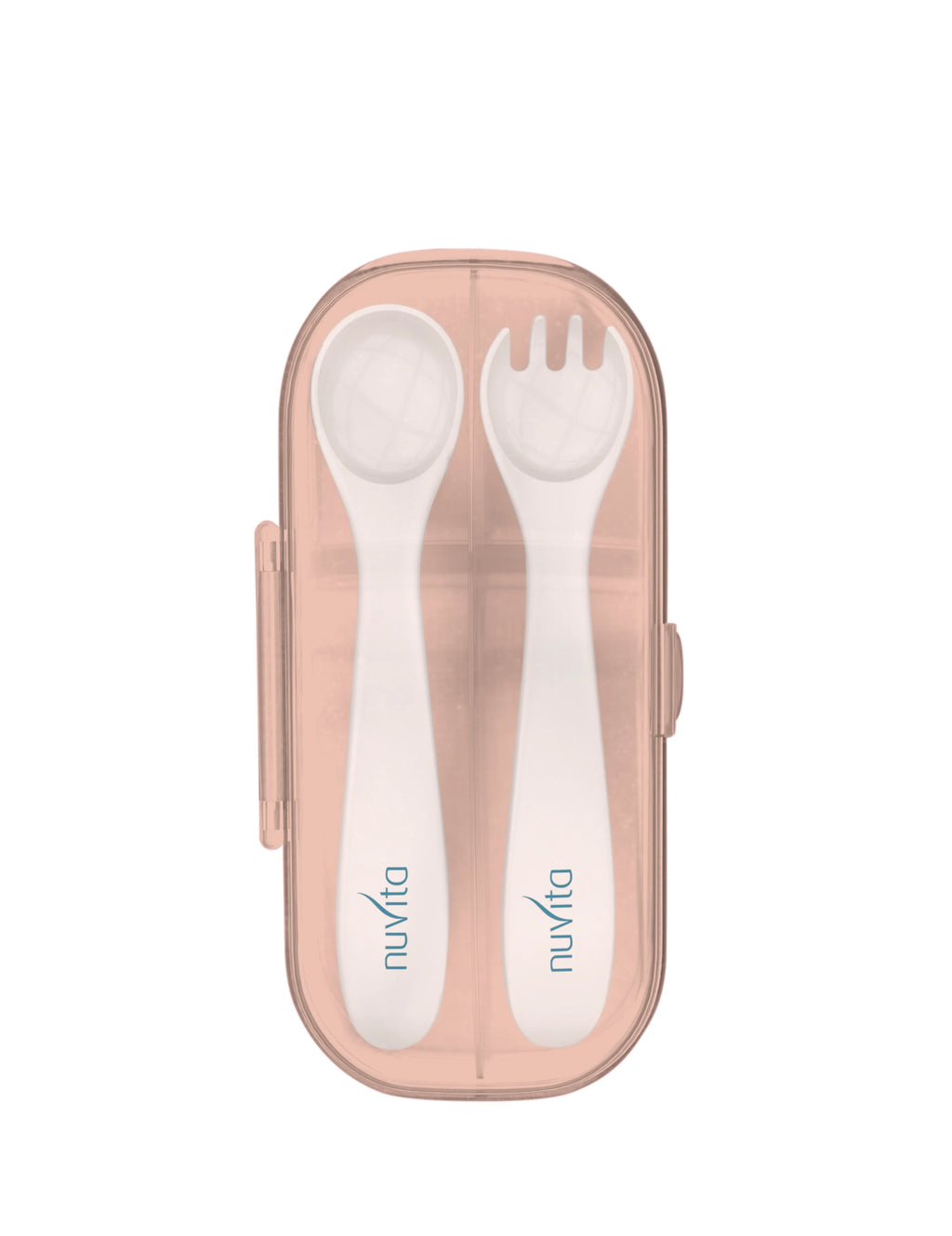 8477 Nuvita комплект вилица и лъжица в кутия ENGLISH ROSE by Nuvita