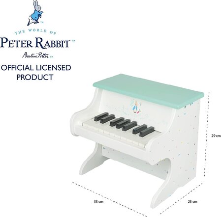 Детско Пиано, 18 клавиша - Peter Rabbit™ by Orange Tree Toys