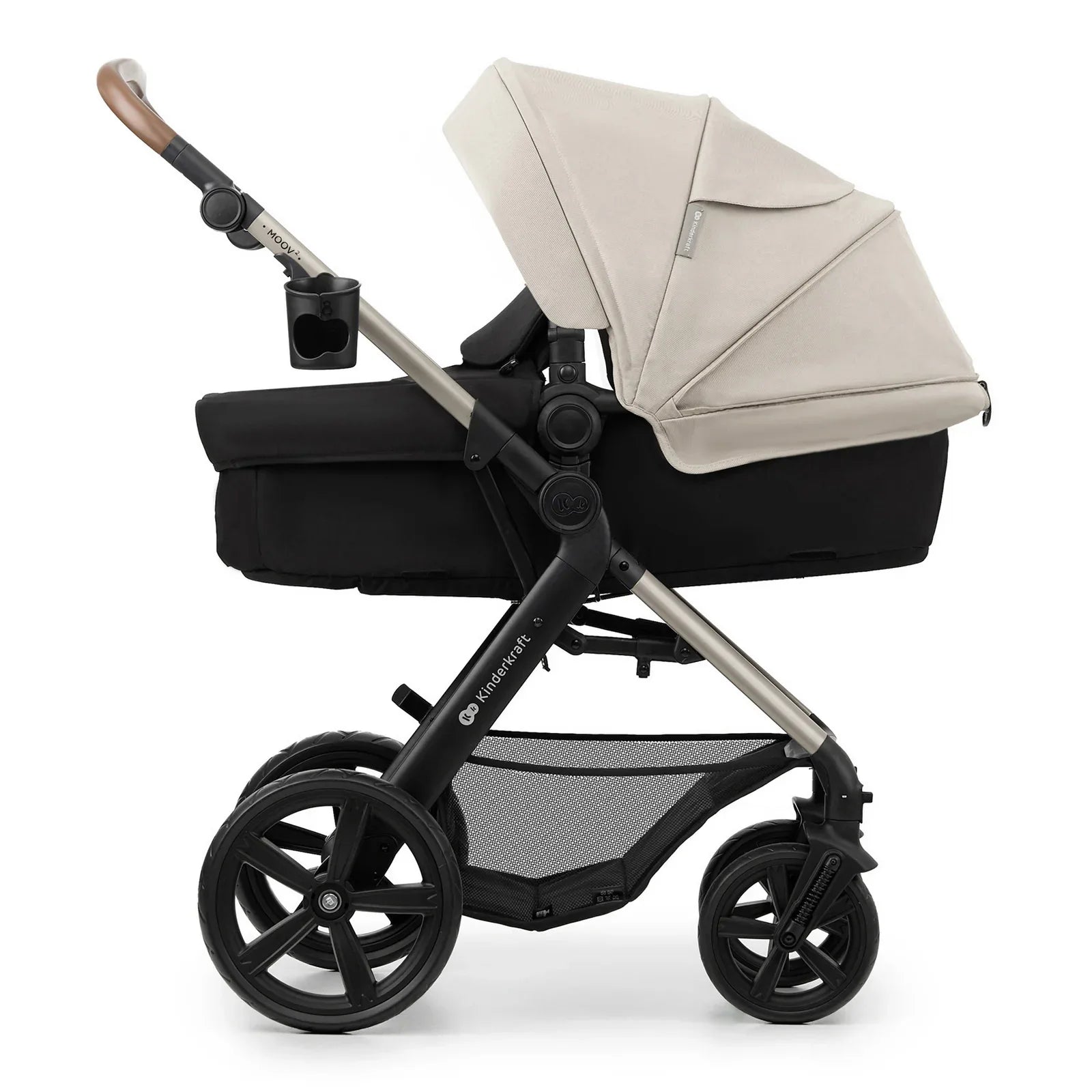 KinderKraft MOOV 2 бебешка количка 3в1 MOONLIGHT GREY by KinderKraft