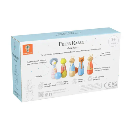 Дървен Боулинг - Peter Rabbit™ by Orange Tree Toys
