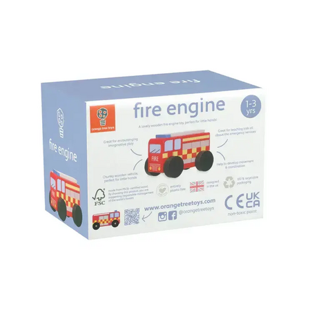 Дървена пожарна кола - Emergency Services by Orange Tree Toys