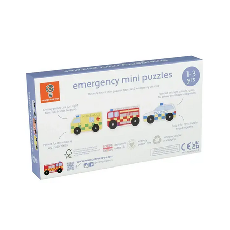 Комплект дървени пъзели - Emergency Services by Orange Tree Toys