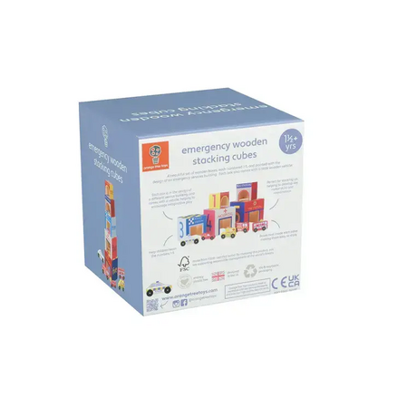 Кубчета за подрeждане с колички - Emergency Services by Orange Tree Toys