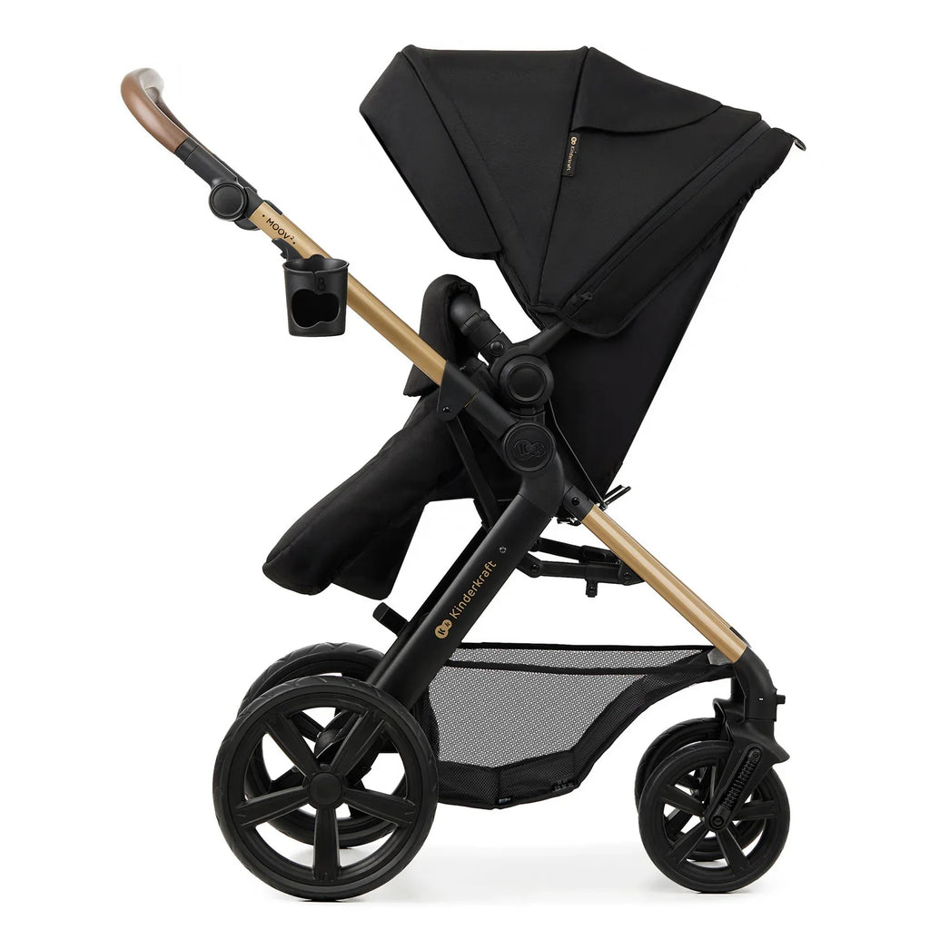 KinderKraft MOOV 2 бебешка количка 3в1 PURE BLACK by KinderKraft