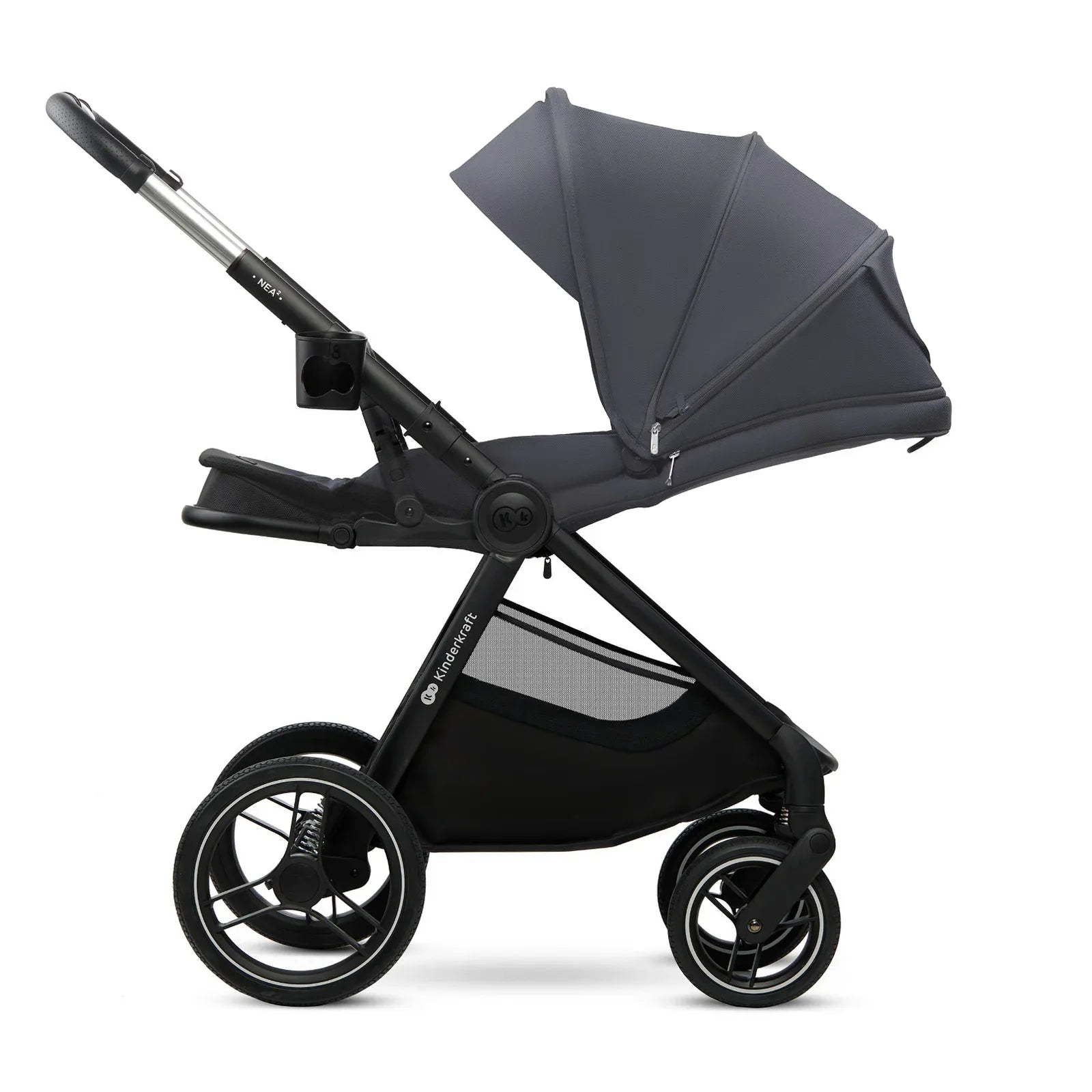 KinderKraft бебешка количка 2в1 NEA 2.0 DEEP GREY by KinderKraft