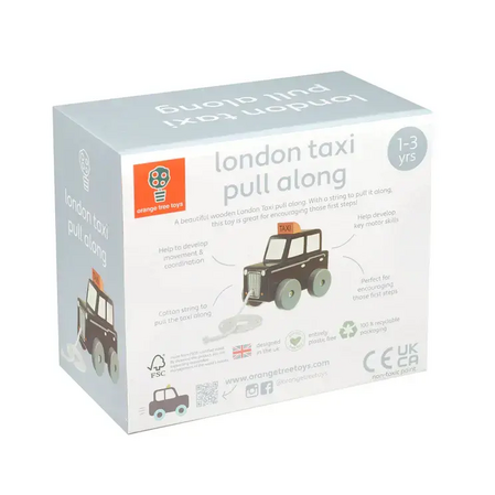 Играчка за дърпане "Такси" - British Collection by Orange Tree Toys
