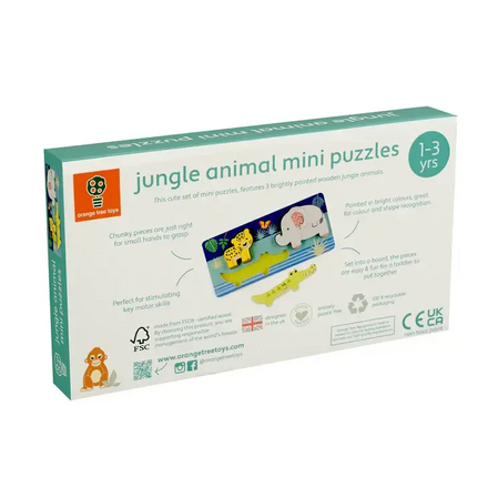 Дървен Пъзел "Животни" - Jungle Animals by Orange Tree Toys