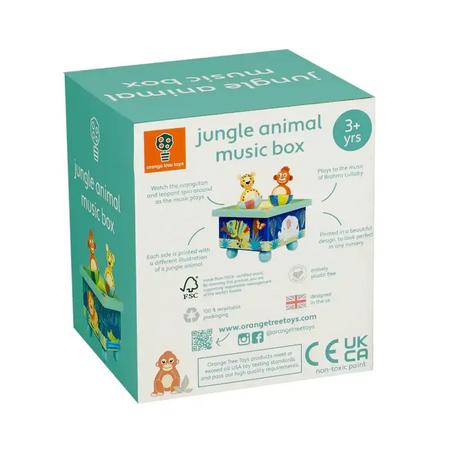 Музикална Кутия "Танцуващи Животни" - Jungle Animals by Orange Tree Toys