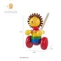 Дървена Буталка "Лъв" - Animals Collection by Orange Tree Toys