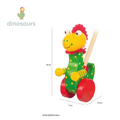 Дървена Буталка "Весел Динозавър" - Dinosaurs by Orange Tree Toys