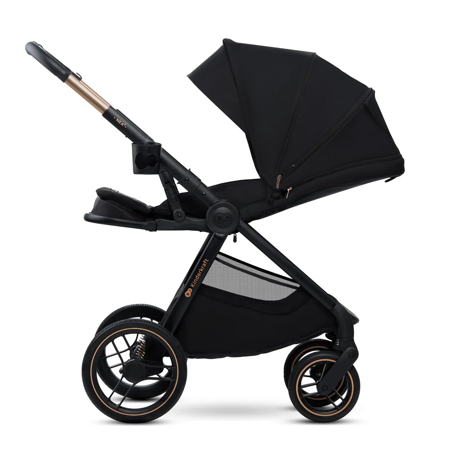 KinderKraft бебешка количка 2в1 NEA 2.0 MIDNIGHT BLACK by KinderKraft