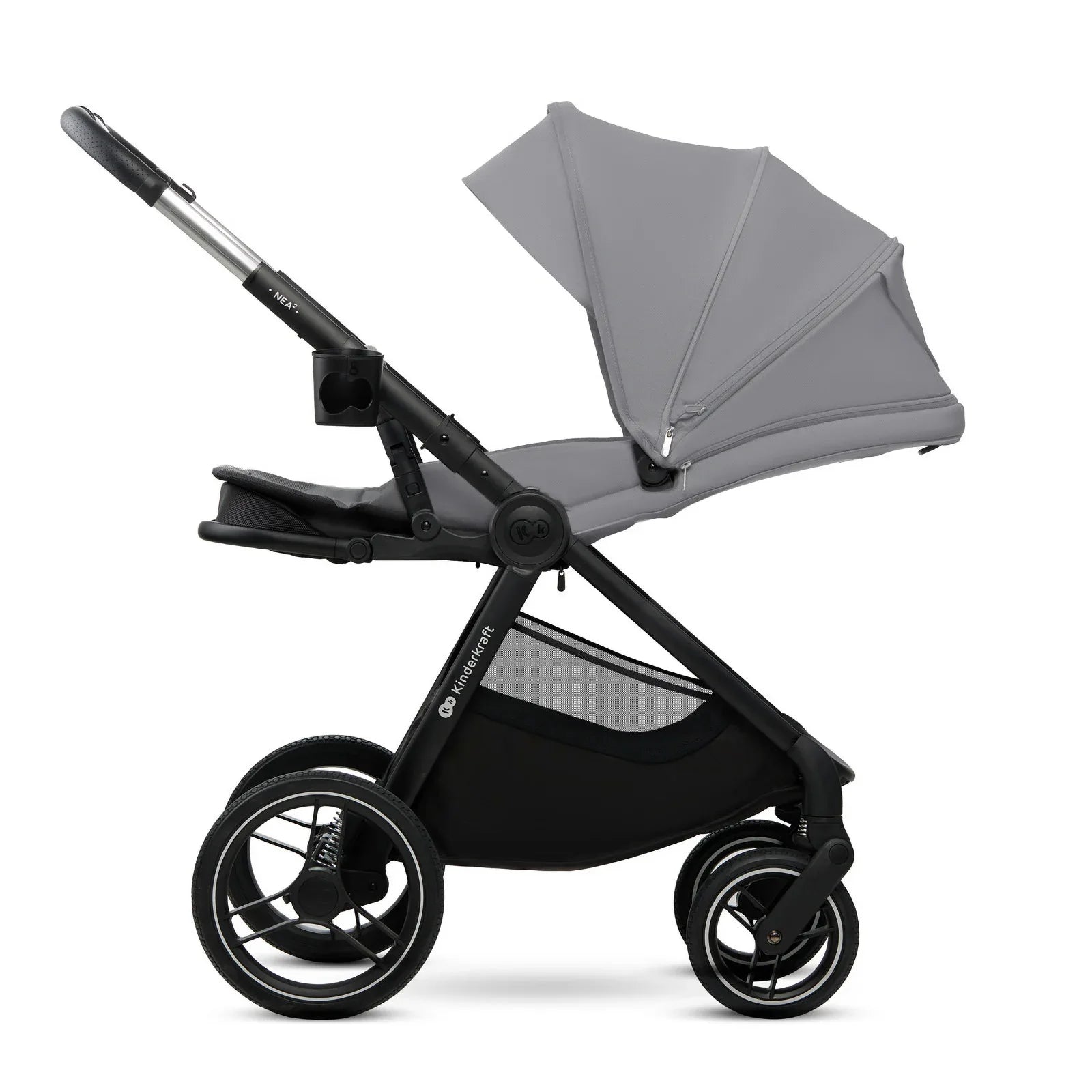 KinderKraft бебешка количка 2в1 NEA 2.0 PLATINIUM GREY by KinderKraft