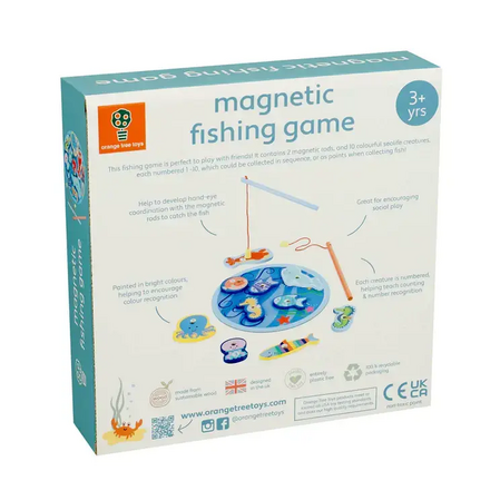 Дървен Магнитен Риболов - Sea Life by Orange Tree Toys