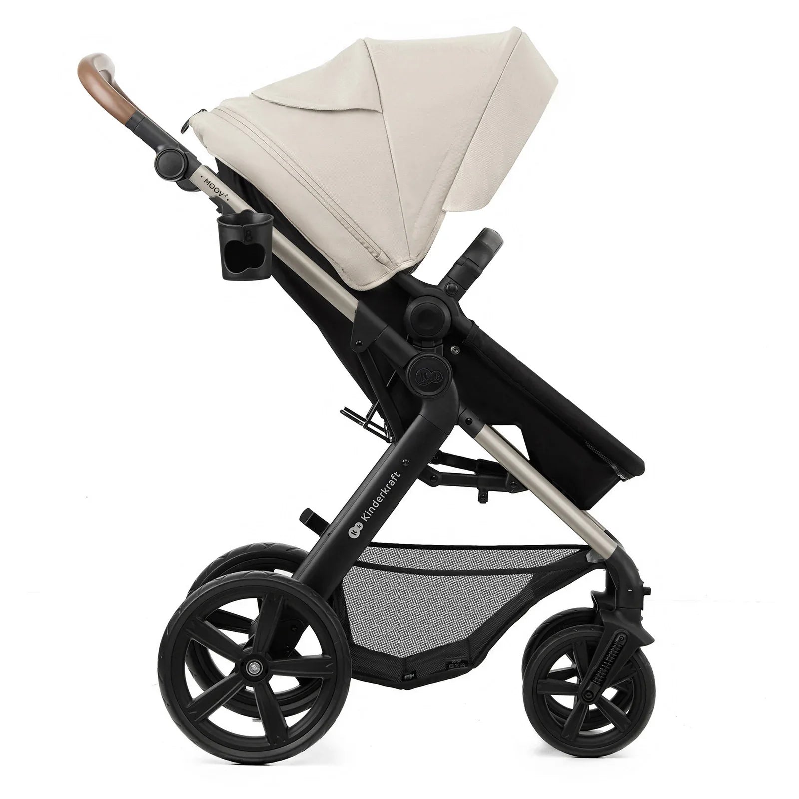 KinderKraft MOOV 2 бебешка количка 3в1 MOONLIGHT GREY by KinderKraft