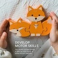 Дървен Пъзел "Лисички" - Woodland Animals by Orange Tree Toys