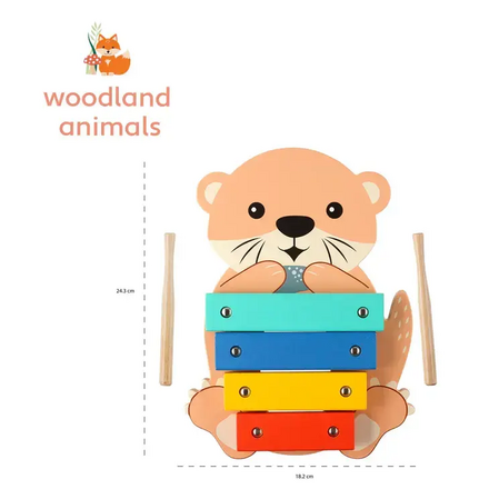 Ксилофон "Горска Видра" - Woodland Animals by Orange Tree Toys