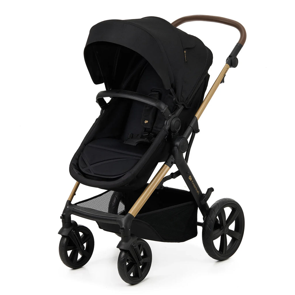 KinderKraft MOOV 2 бебешка количка 3в1 PURE BLACK by KinderKraft