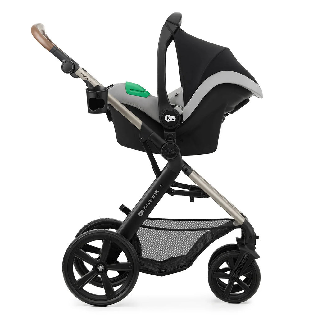 KinderKraft MOOV 2 бебешка количка 3в1 MOONLIGHT GREY by KinderKraft